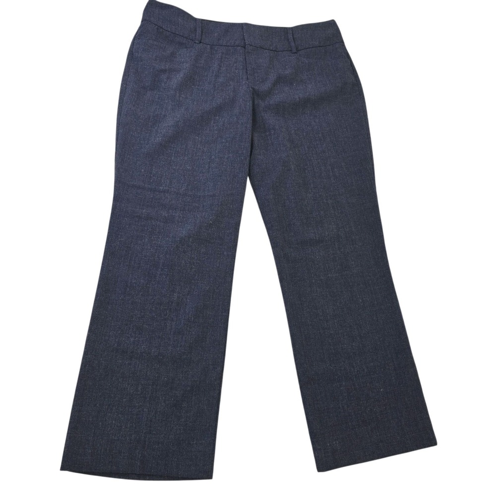 Nine West Women's Bootcut Heathered Blue‎ Pants Slacks Size 16P Petite Stretch